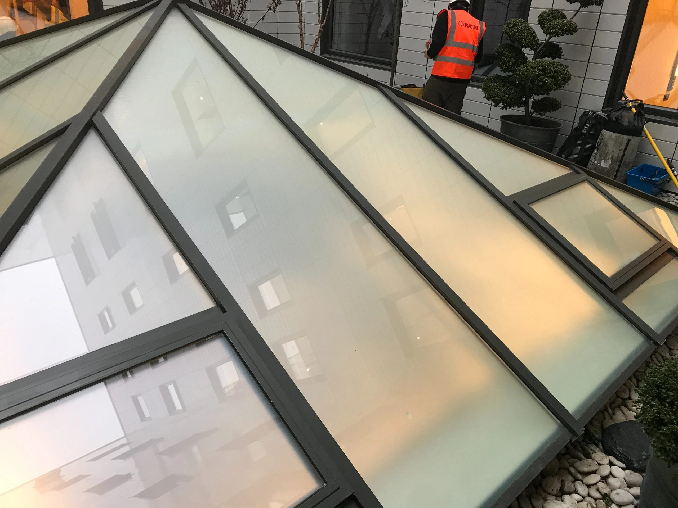 Specialist skylight cleaning service ensuring clear, streak-free glass for maximum natural light in residential and commercial buildings.